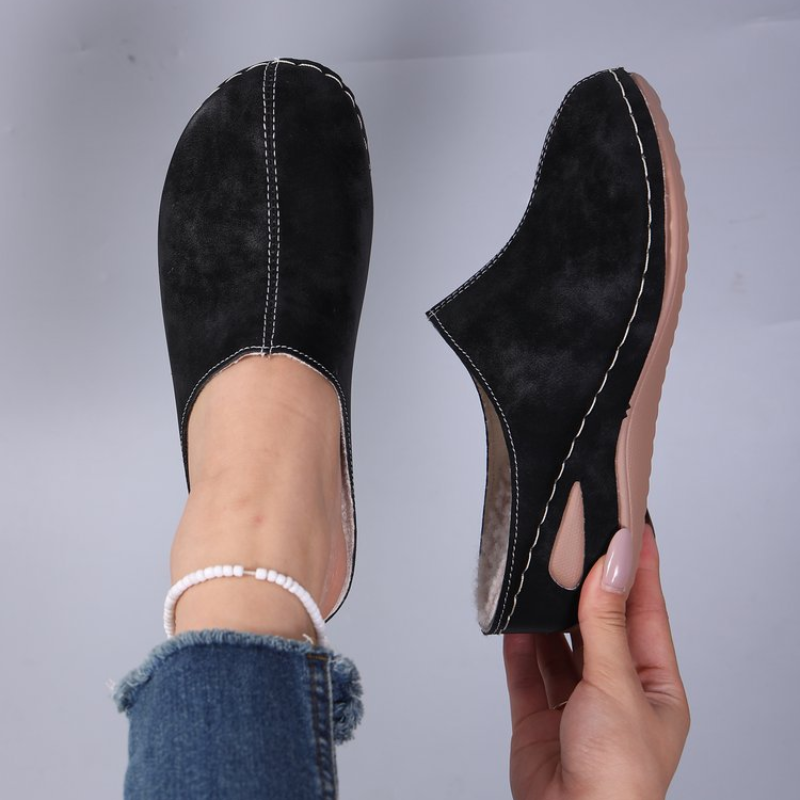 Happy™ WedgeSlippers: Kvinders Lukkede Tå Let At Smutte-På Wedge Sutsko
