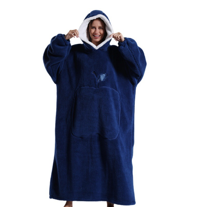 Icone™ BlanketHoodie: Plysj, oversized for heldagsvarme teppehettegenser