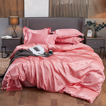 SatinSheet - Elegant Silke Glat Satin Luksuriøs Sengelagen