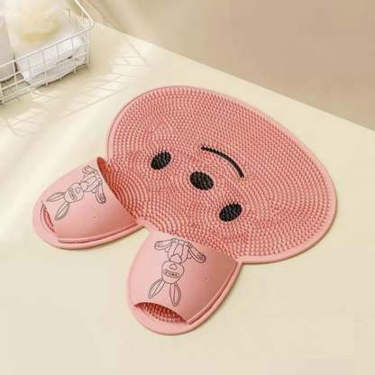 FootScrubber™ - Kaninformet Brusefodskrubber Og Massagemåtte