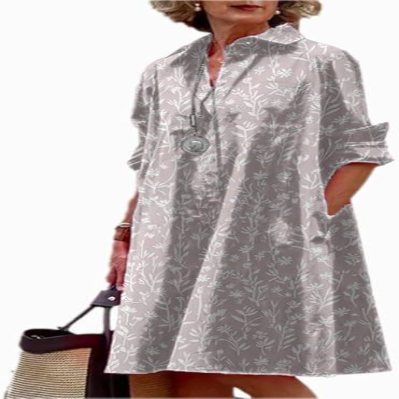 Icone™ TimelessDress: Alle Sesonger Tidløs Stil Komfortabel Elegant Kjole