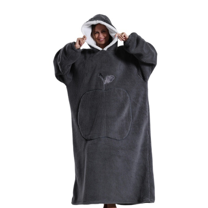 Icone™ BlanketHoodie: Plysj, oversized for heldagsvarme teppehettegenser