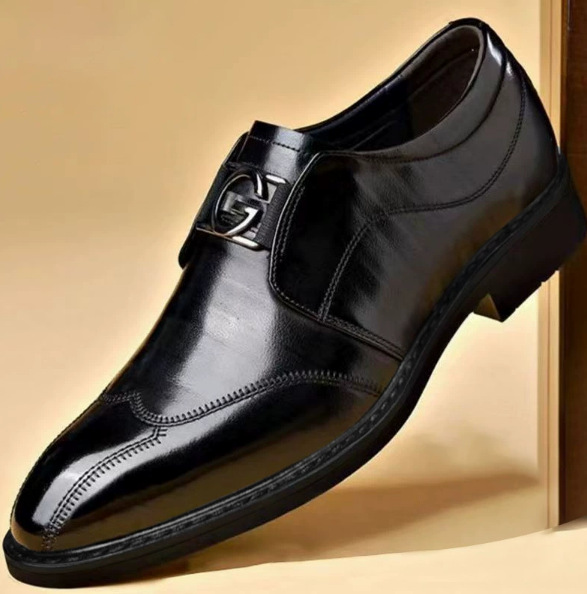 Happy™ ClassyShoes: Luksus Herre Skinn Formelle Spisse Oxford Klassiske Sko