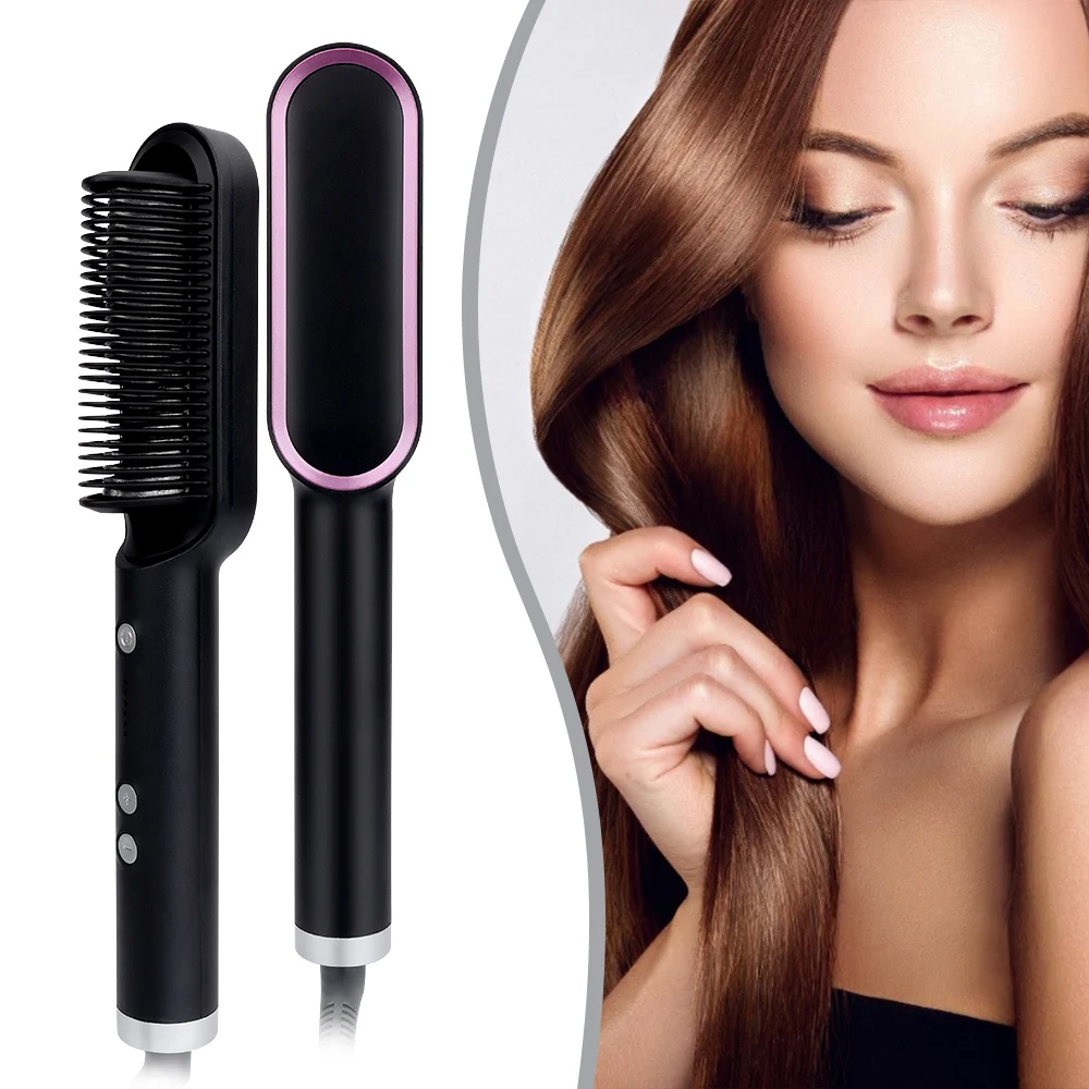Rose® CeramicBrush - Hår Glattejern og Krøllbørste