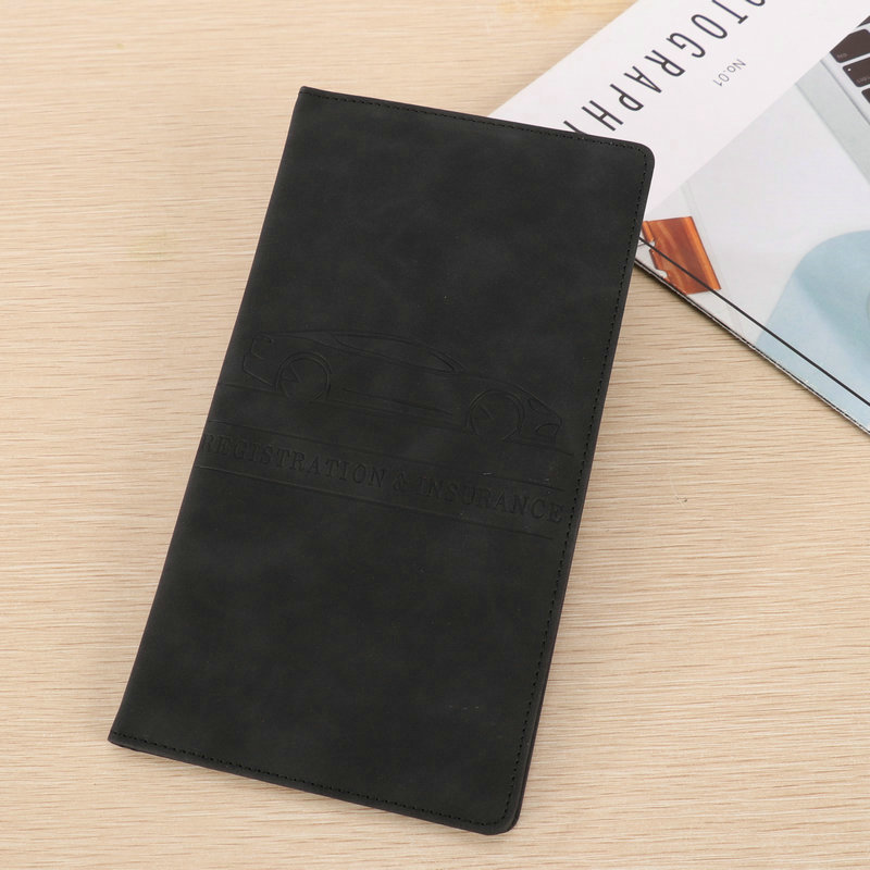 Icone™ DocumentWallet 1+1 GRATIS: Premium Bilregistrering Forsikring Organizer Dokument Lommebok