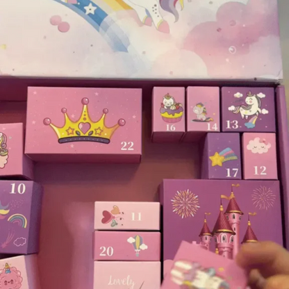 Kletshuts™ UnicornAdvent: Morsom Kreativ Jul Enhjørning Adventskalender