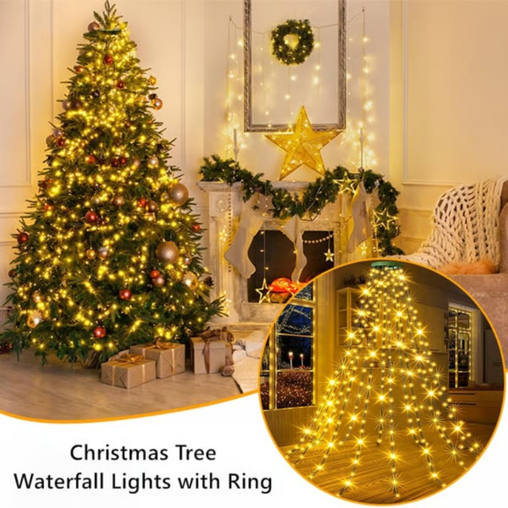 Ledsen™ WaterfallLight: Fantastisk Smart Blendende Jule-vannfall-lys
