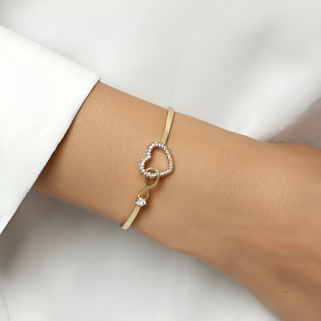 Jewelance™ HeartBracelet 1+1 GRATIS: Moderne Elegant Uendelighets Hjertearmbånd