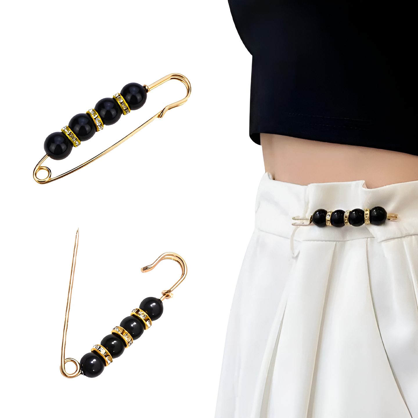 Jewelance™ BroochPin 1+1 GRATIS: Elegant Stilfull Perle Sikkerhetsnål Brosjesett