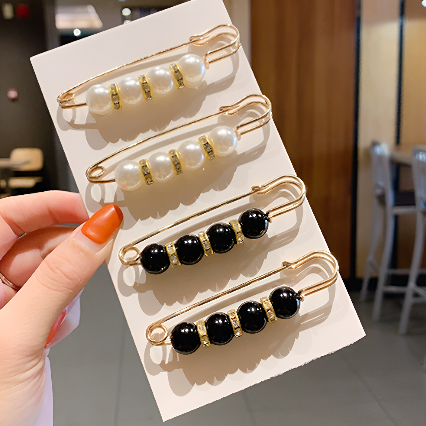 Jewelance™ BroochPin 1+1 GRATIS: Elegant Stilfull Perle Sikkerhetsnål Brosjesett