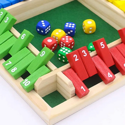 Kletshuts™ Woodys - Morsomt Interaktivt Familie Shut The Box Brettspill