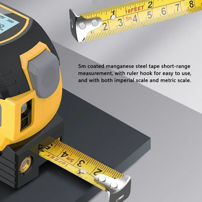 InfralaserTape - 3-i-1 Infrarød Laser Målebånd