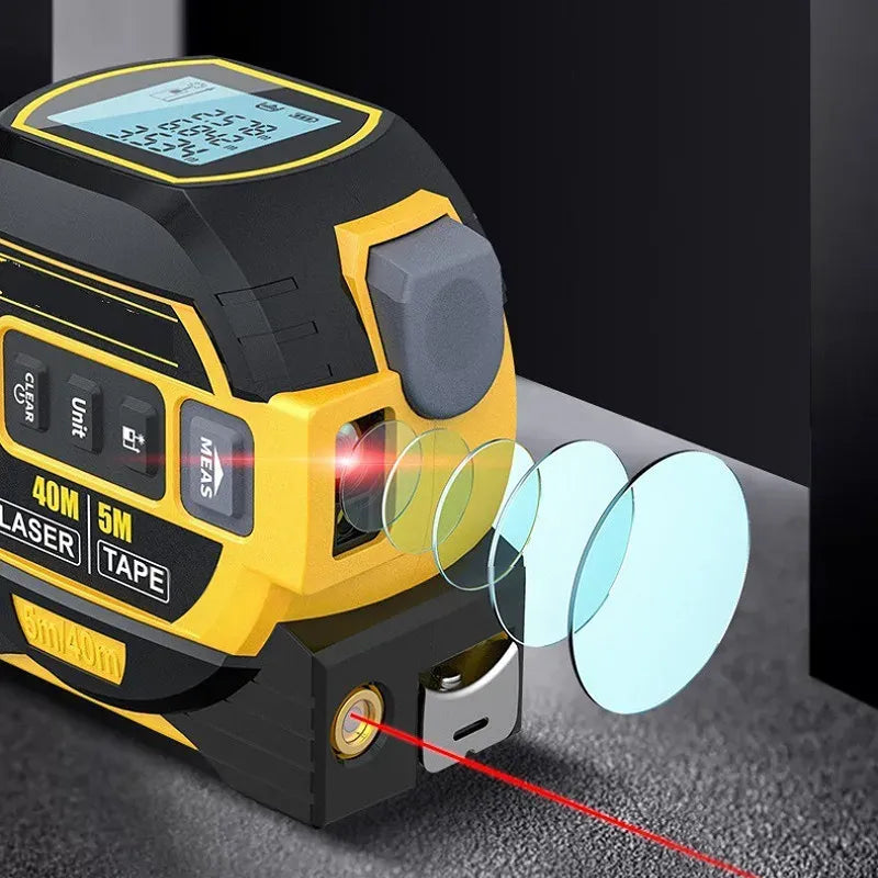 InfralaserTape - 3-i-1 Infrarød Laser Målebånd