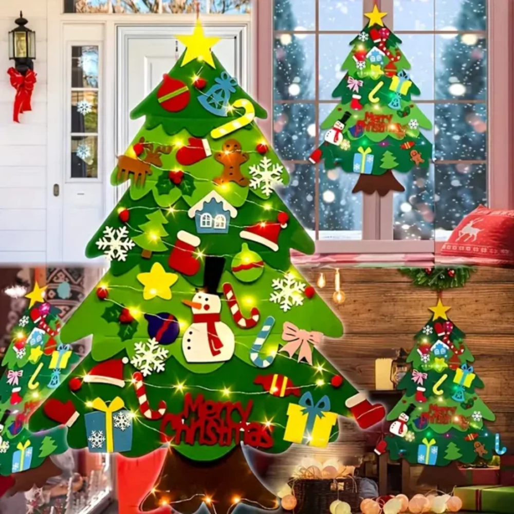 Kletshuts™ Kersten: Fantastisk Morsomt Interaktivt Filt Juletre