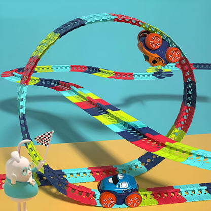 Kletshuts™ RaceTrack: Pedagogisk Morsom Kreativ Fleksibel Racerbilbane