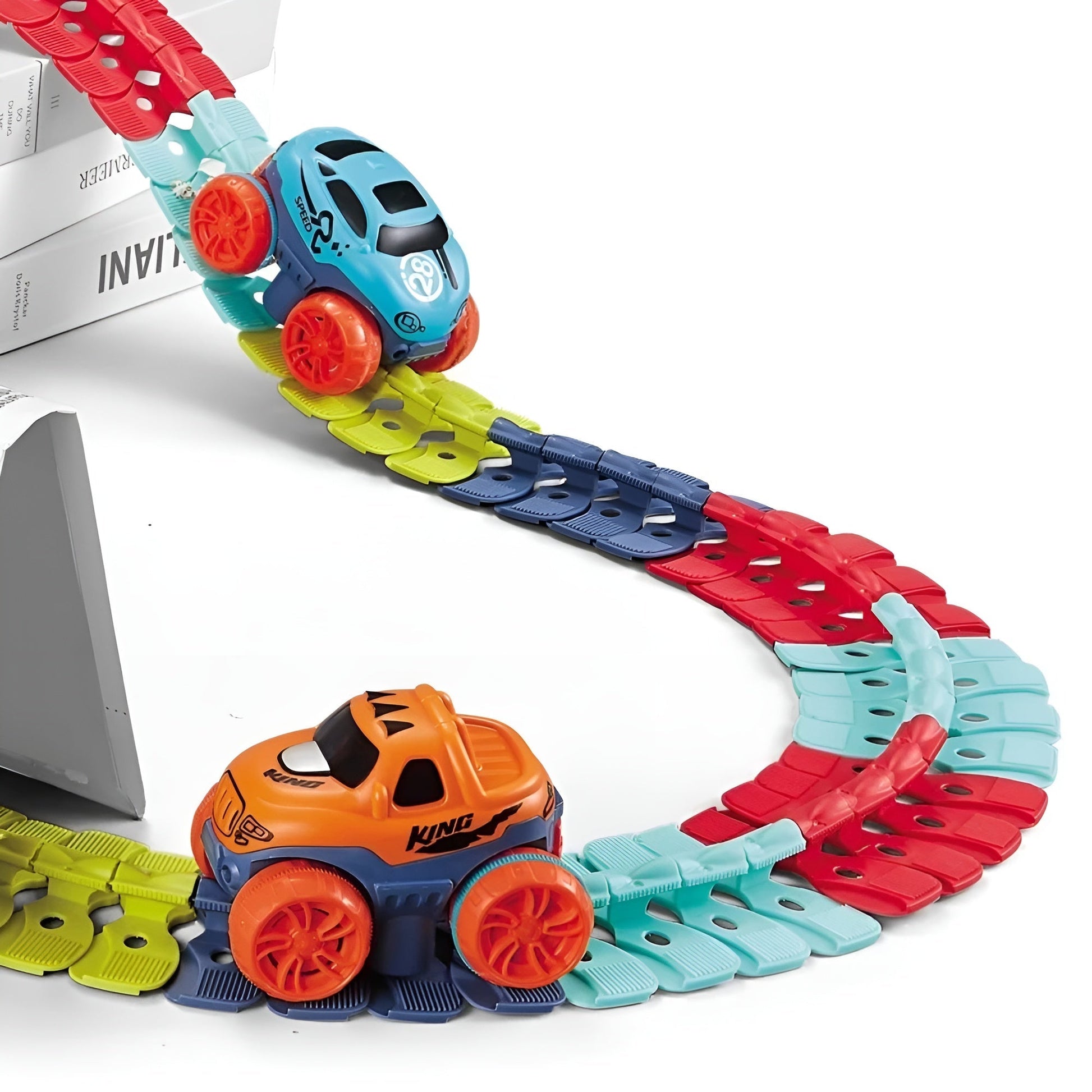 Kletshuts™ RaceTrack: Pedagogisk Morsom Kreativ Fleksibel Racerbilbane