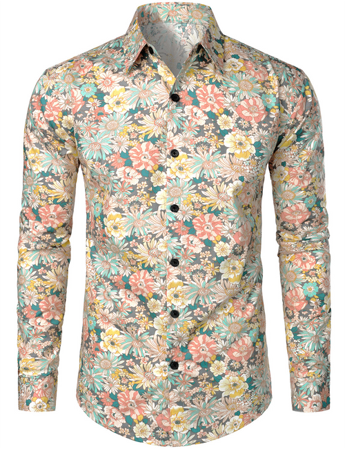Icone™ FloralSleeve - Tidløs Klassisk Stil Floral Sleeve Print Top