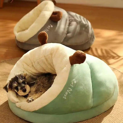 DogCatFri™ ComfyCave: Premium Blød Støtte Varm Behagelig Hule Seng Til Kæledyr