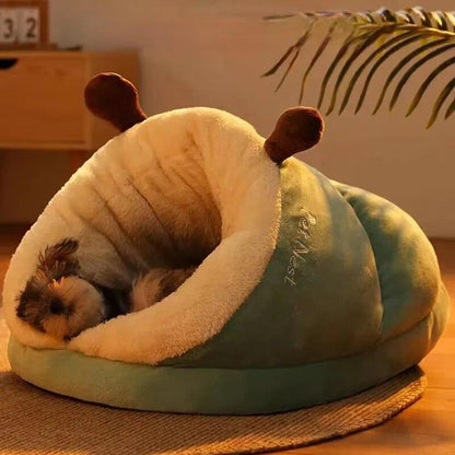 DogCatFri™ ComfyCave: Premium Blød Støtte Varm Behagelig Hule Seng Til Kæledyr
