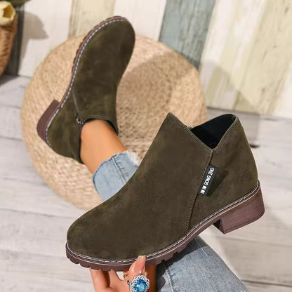 Happy™ AnkleBoots - Hele-Dagen Komfort Stilfuldt Lavhælede Ankelstøvler