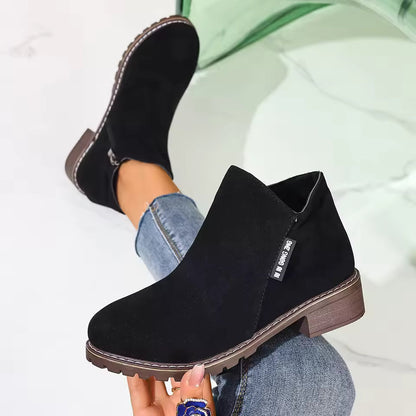 Happy™ AnkleBoots - Hele-Dagen Komfort Stilfuldt Lavhælede Ankelstøvler