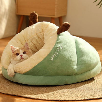 DogCatFri™ ComfyCave: Premium Blød Støtte Varm Behagelig Hule Seng Til Kæledyr