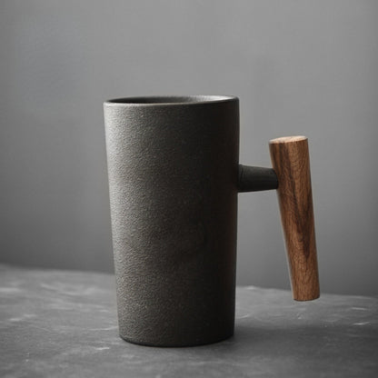 Globetrek° CeramicMug: Nordisk-Inspireret Sten Tekstureret Jord Håndværksmæssig Keramisk Krus
