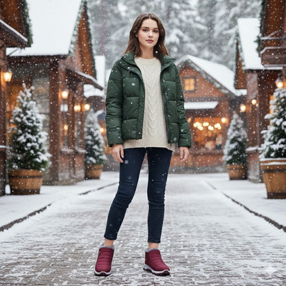 Happy™ WinterBoots: Menn og Kvinner Lett å Smette På Fleeceforede Vinterstøvler