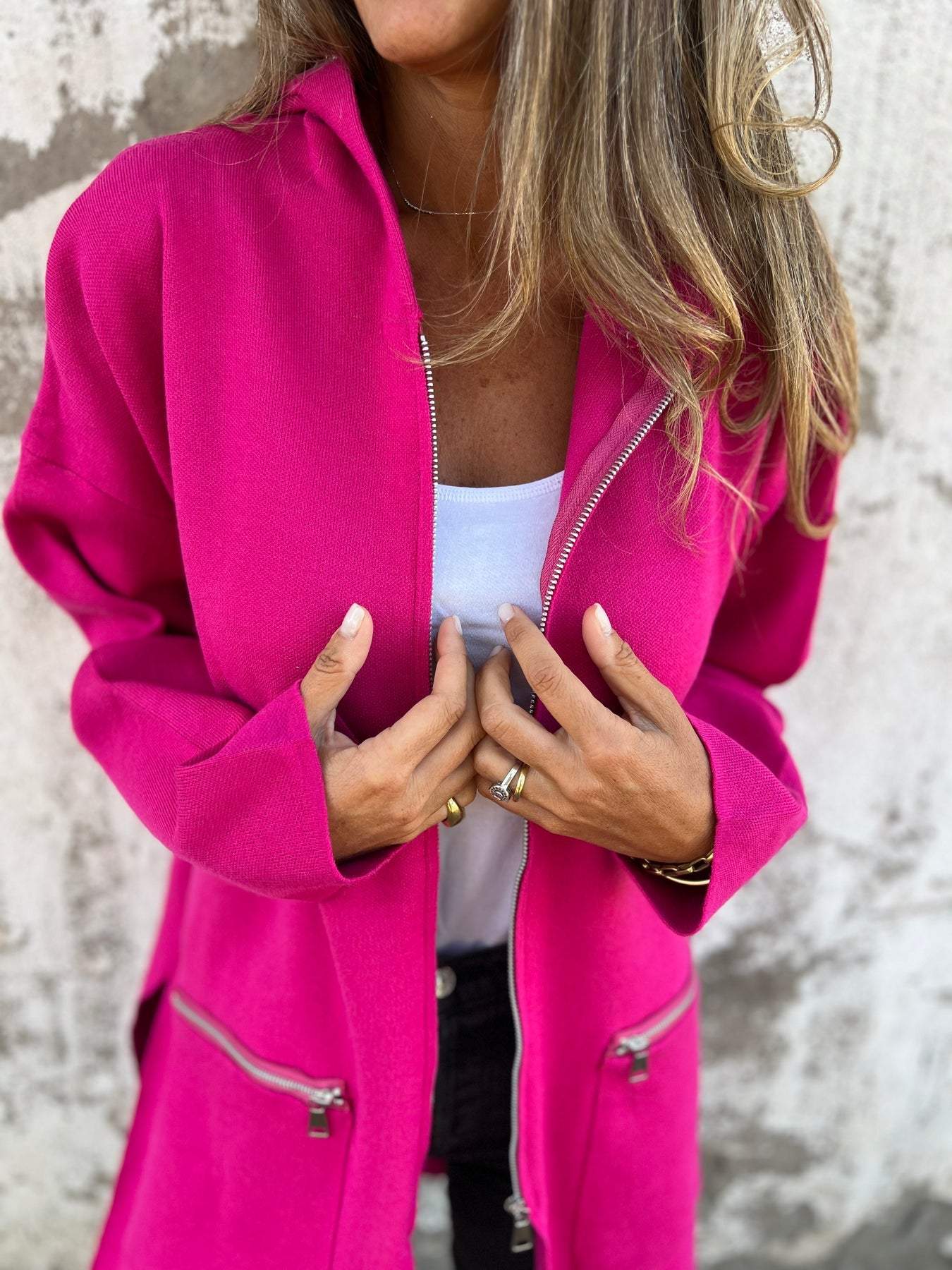 Icone™ ZipperJacket: Uformell Langermet Glidelåsjakke
