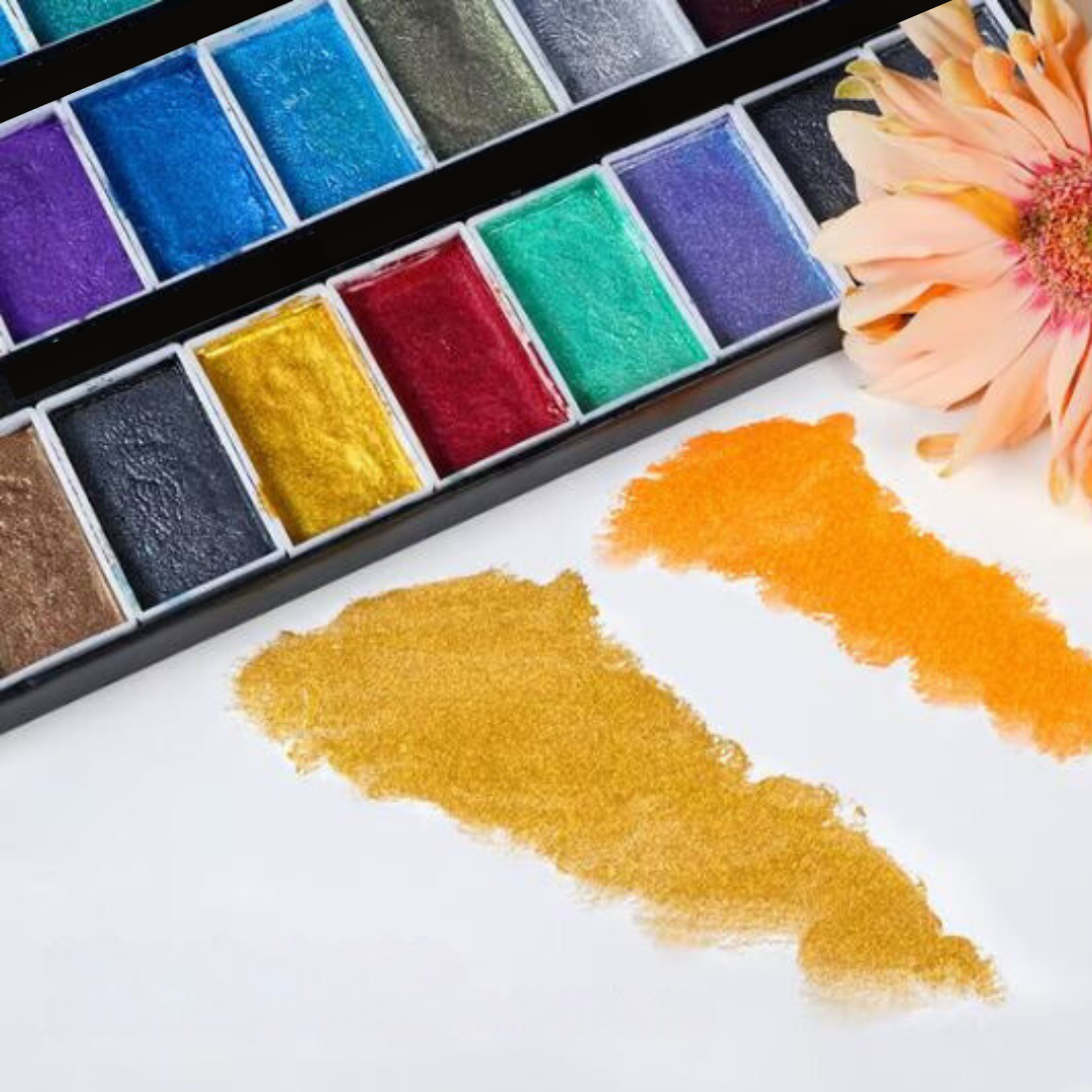 WatercolorPaint - Høy Kvalitet Pigment Akvarellmaling Sett