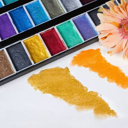 WatercolorPaint - Høy Kvalitet Pigment Akvarellmaling Sett