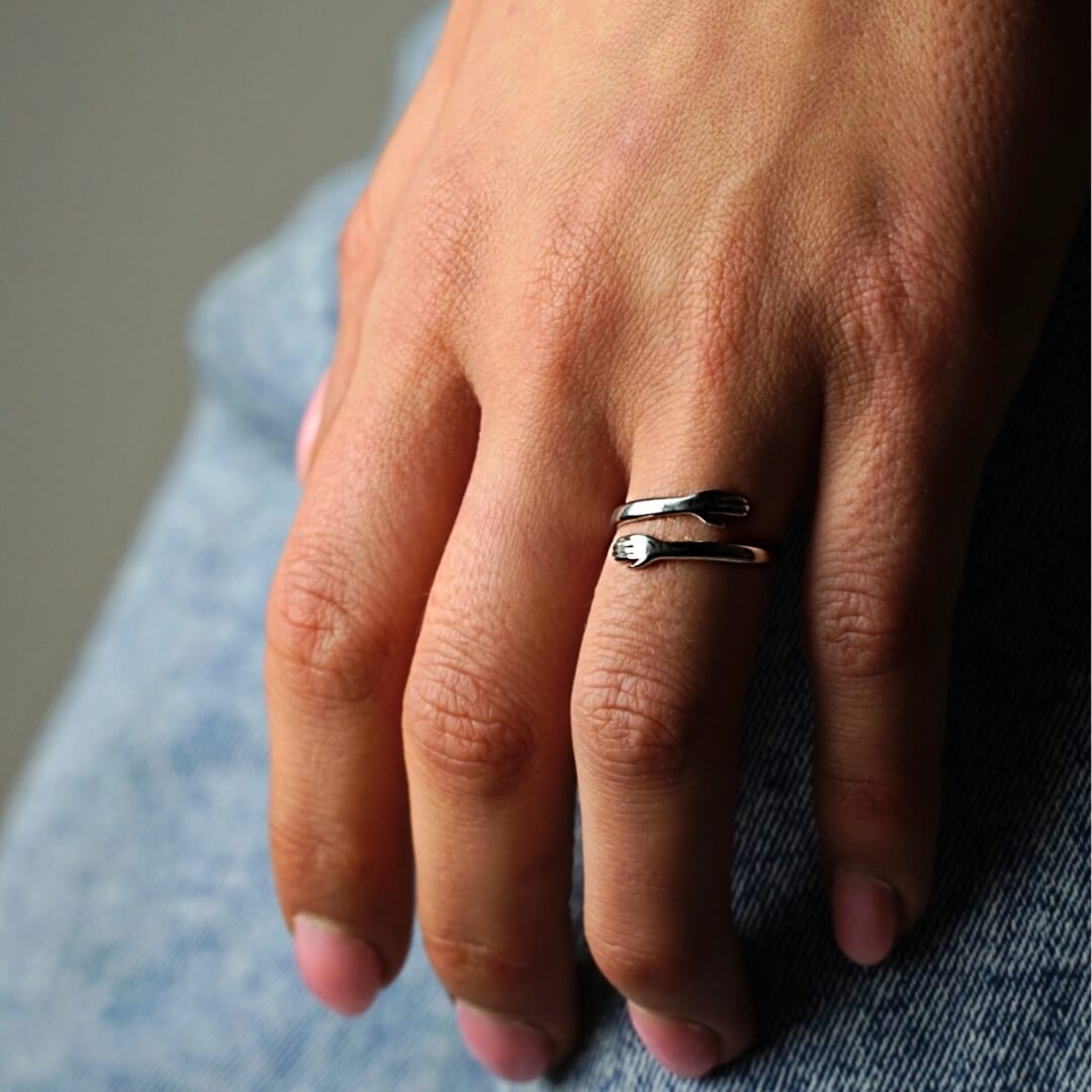 Jewelance™ HugRing 1+1 GRATIS: Justerbar Klemmering Promise Ring