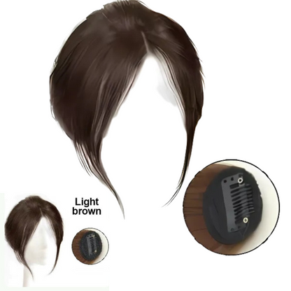 Rose® HairBangs 1+1 GRATIS: Delvis hår pannelugg hårstykke foran klemme