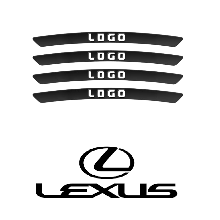 WheelDecals 1+1 GRATIS - Nem At Påføre Hjul Decals Bil Logo Fælg Klistermærker