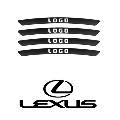 WheelDecals 1+1 GRATIS - Nem At Påføre Hjul Decals Bil Logo Fælg Klistermærker