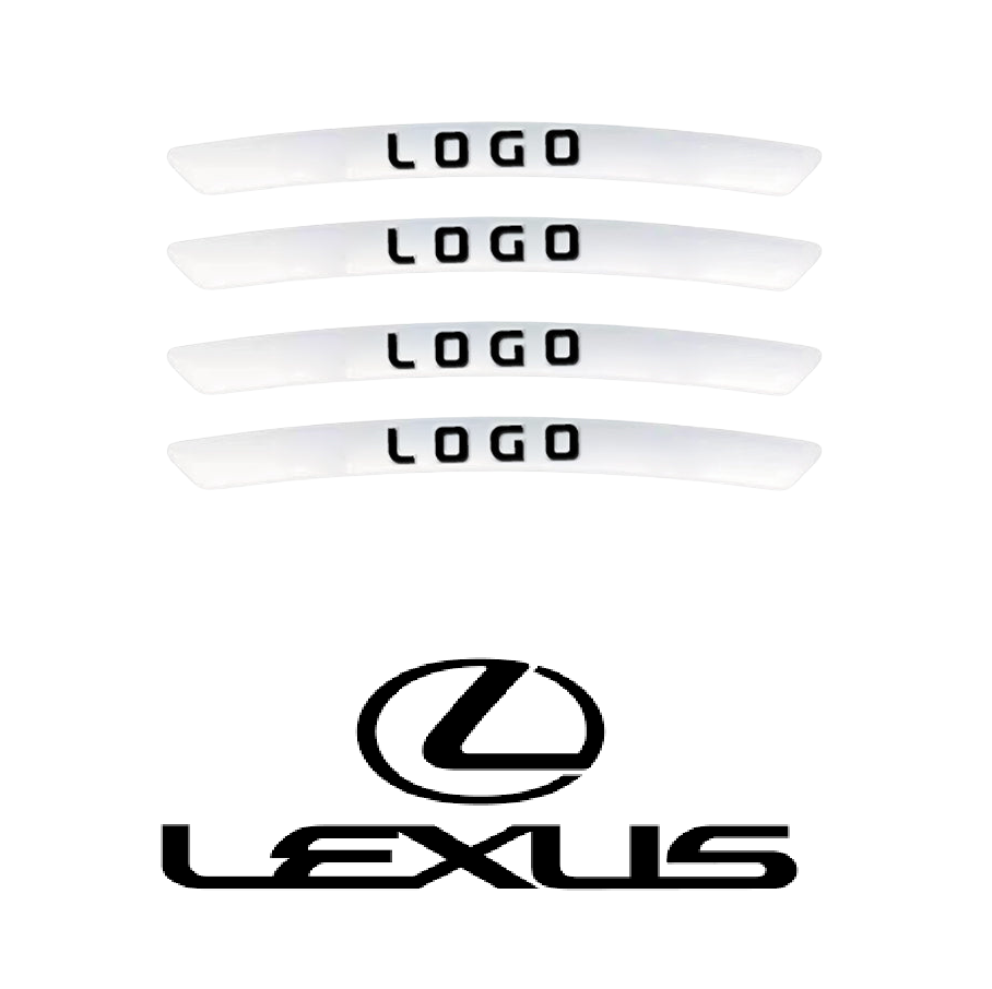 WheelDecals 1+1 GRATIS - Nem At Påføre Hjul Decals Bil Logo Fælg Klistermærker