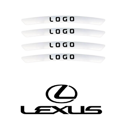 WheelDecals 1+1 GRATIS - Nem At Påføre Hjul Decals Bil Logo Fælg Klistermærker