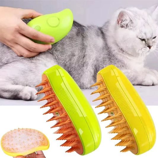 DogCatFri™ SteamBrush: Damp Kjæledyr Pleiebørste