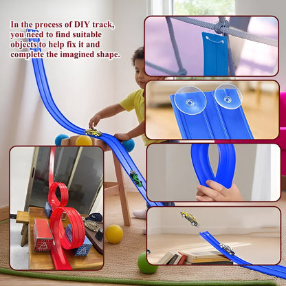 Kletshuts™ FlexibleRacer: Kreativt Byggbart DIY Fleksibelt Racerbanesett