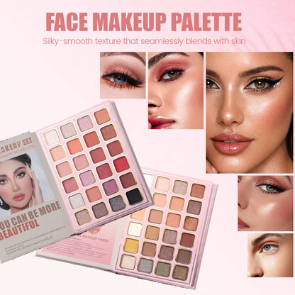 BeautyKit – Profesjonell Alt-i-ett Sminkekolleksjon Komplett Skjønnhetssett Kit