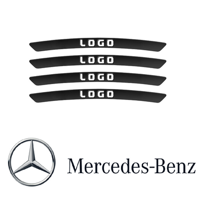 WheelDecals 1+1 GRATIS - Nem At Påføre Hjul Decals Bil Logo Fælg Klistermærker