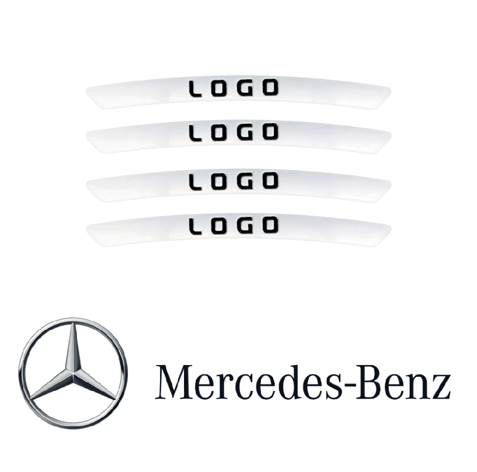 WheelDecals 1+1 GRATIS - Nem At Påføre Hjul Decals Bil Logo Fælg Klistermærker