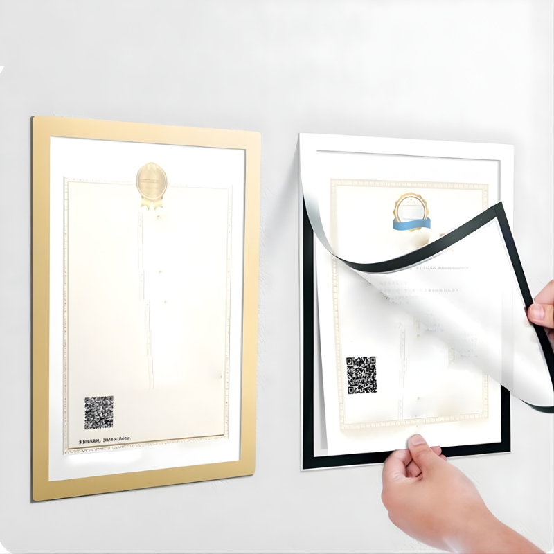 GlideHold® MagneticFrame 1+1 GRATIS: Stilfuld Selvklæbende Foto Magnetrammesæt