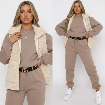 Icone™ ComfyChic: Præmie Comfy Chic Bred-Ben Bukser 3-Stykke Sæt