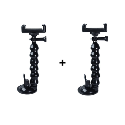 GlideHold® FlexibleHolder 1+1 GRATIS: Universal Suge Grundlag Svanehals Telefon Fleksibel Holder