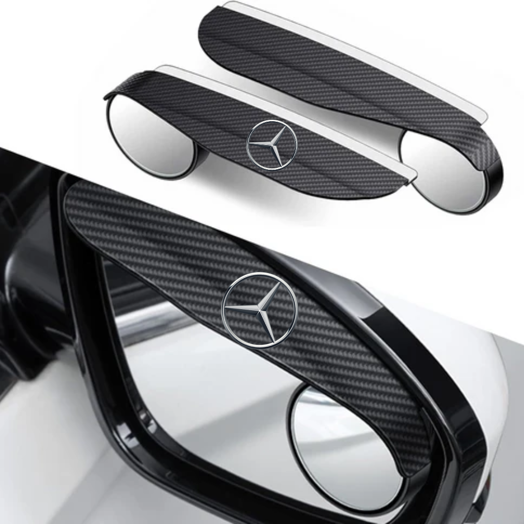 MirrorVisors 1+1 GRATIS: Bilsidespeil Regn Øyenbryn Blindsone Speil Visirer