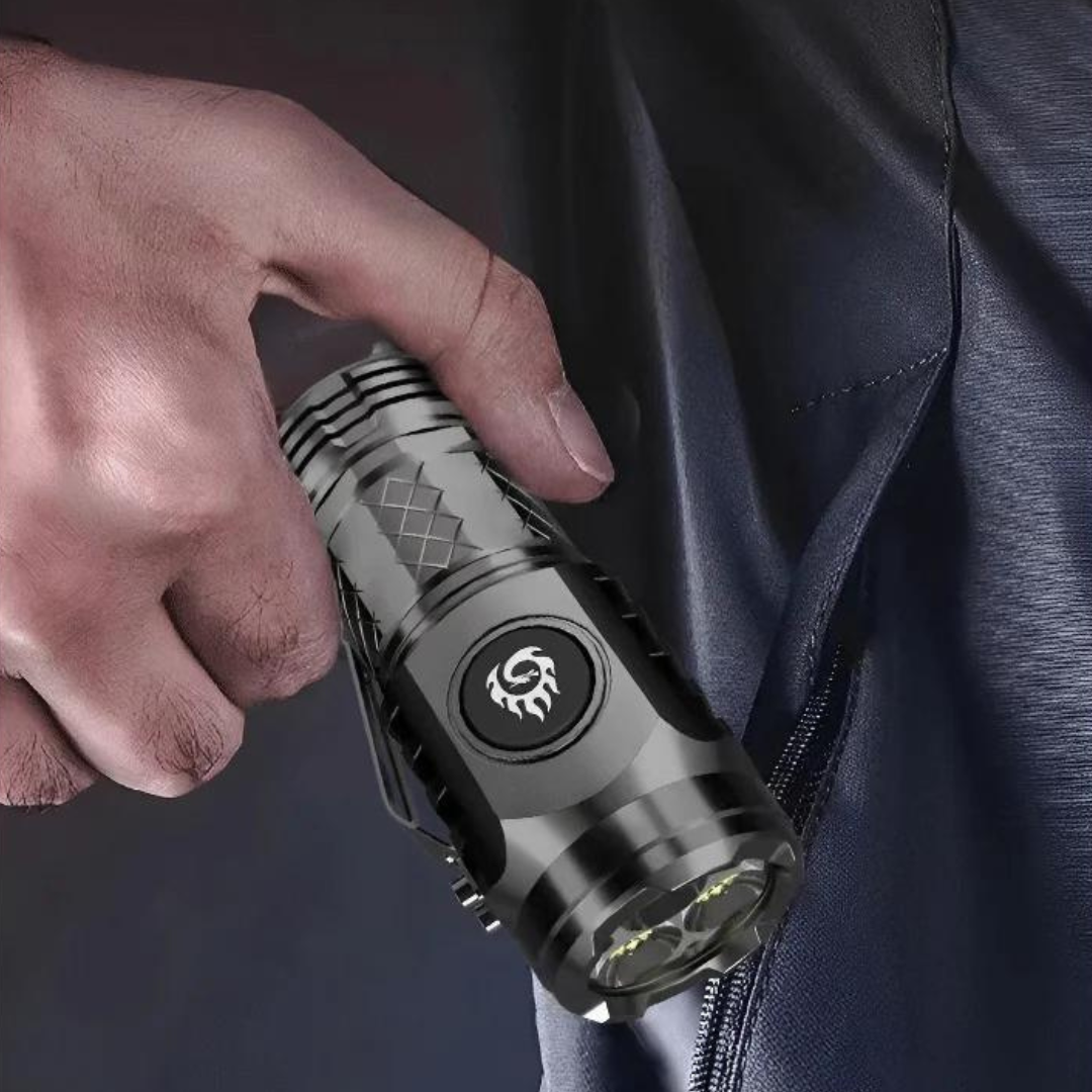 MiniFlashlight - Mini Tre-øyet Super Power Lommelykt