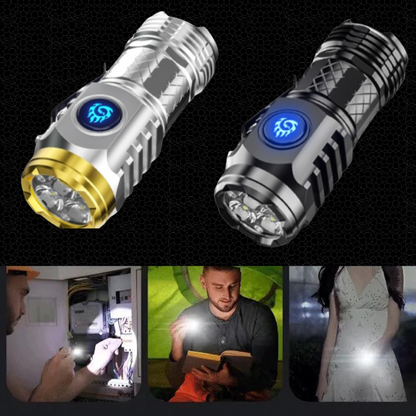 MiniFlashlight - Mini Tre-øyet Super Power Lommelykt