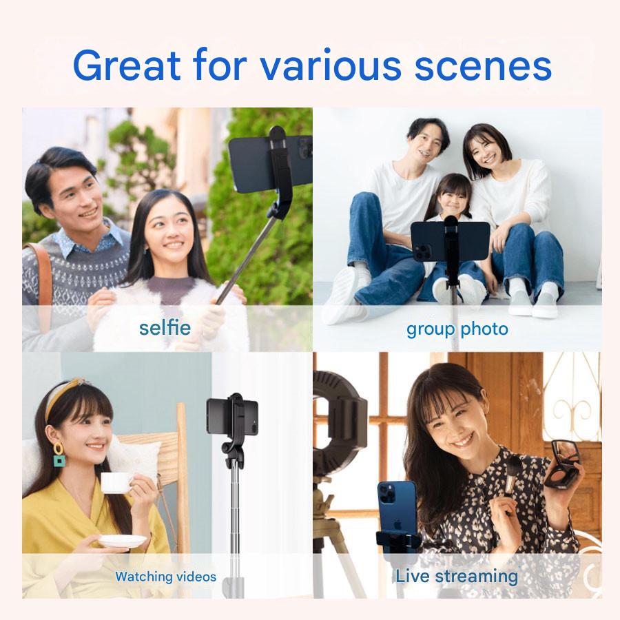 SelfieStick - Selfie Stick Med Dobbelt Lys