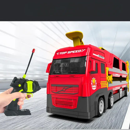 Kletshuts™ MegaTruck - Mega Hauler Truck Med Utkastnings Racerbane